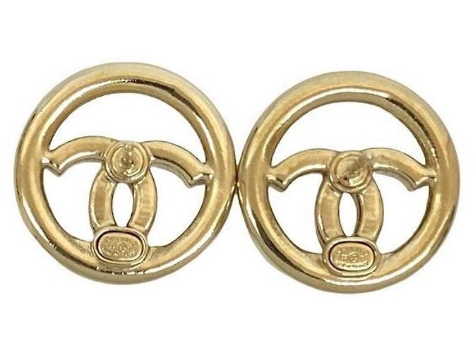 Pendientes Chanel Coco Mark Dorado - vista 6