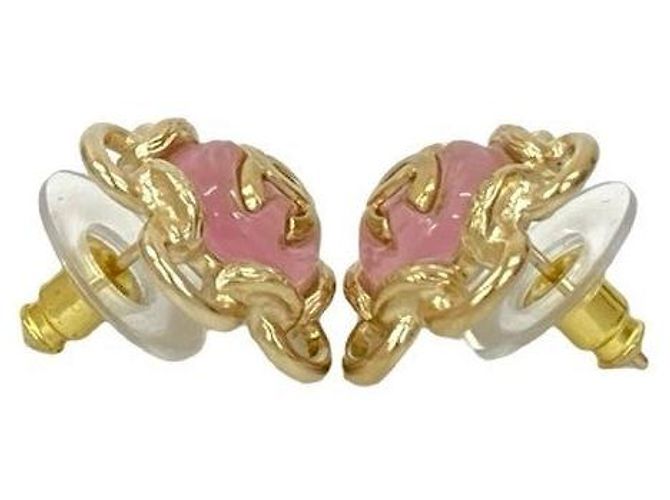 Pendientes Chanel Coco Mark Flower Dorado - vista 4
