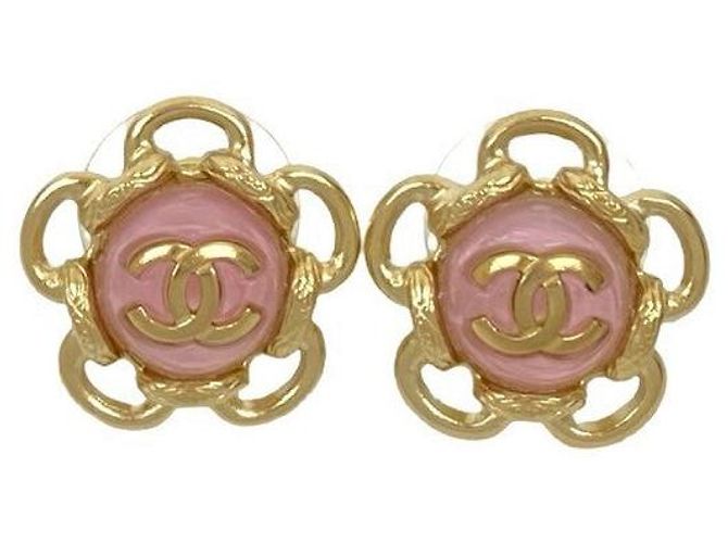 Pendientes Chanel Coco Mark Flower Dorado - vista 5