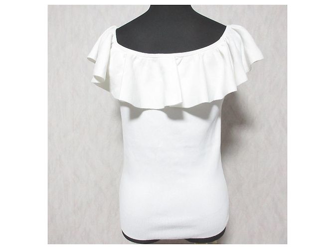 Autre Marque La boutique BonBon Knit Top Blanco - vista 2