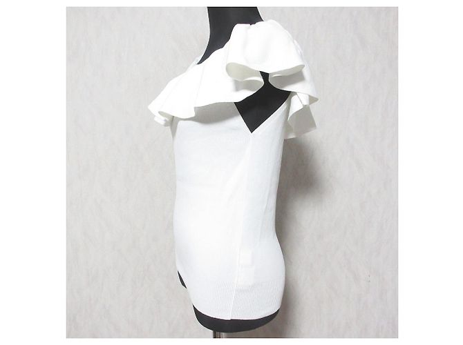 Autre Marque La boutique BonBon Knit Top Blanco - vista 3