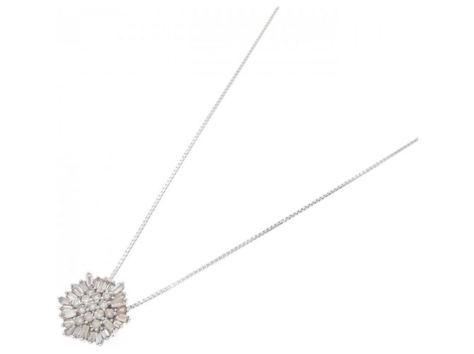Autre Marque Collana in oro bianco 18K con diamanti Argento - vista 2