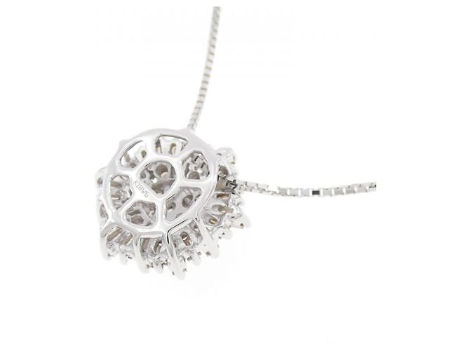 Autre Marque Collana in oro bianco 18K con diamanti Argento - vista 4