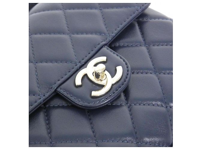 Timeless Borsa a tracolla in agnello Chanel Blu - vista 4