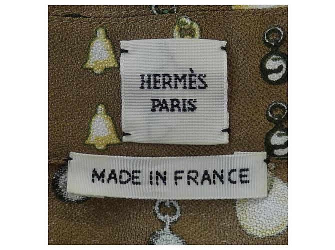Médor Hermès Vestido de seda HERMES TRESOR DE MEDOR Castaño - vista 4