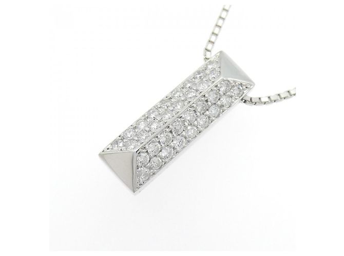 Autre Marque Collana in platino e diamanti Argento - vista 3