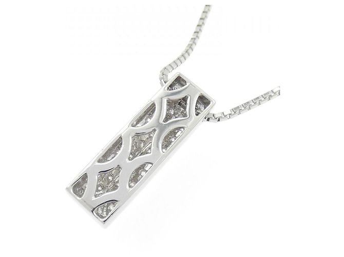 Autre Marque Collana in platino e diamanti Argento - vista 4