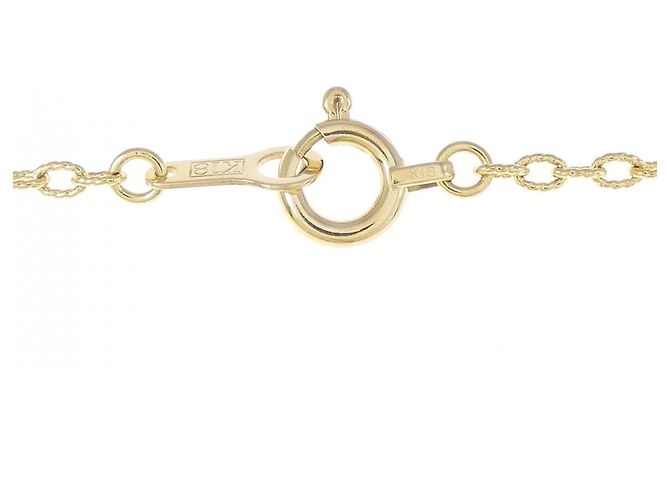 Autre Marque Au750 Diamanten Initialen M Halskette Golden - Ansicht 5