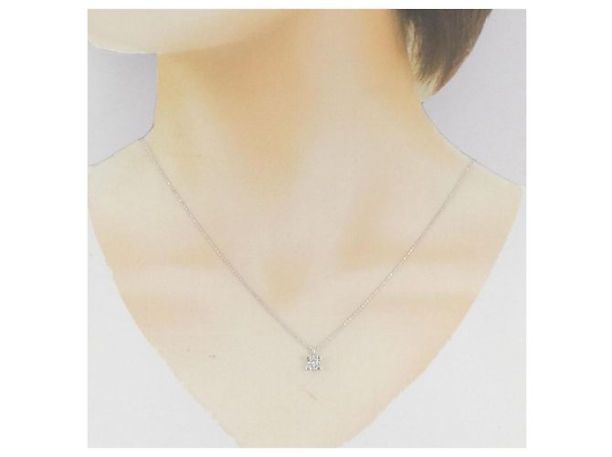 Autre Marque Collana in Au750 con Diamanti Argento - vista 6