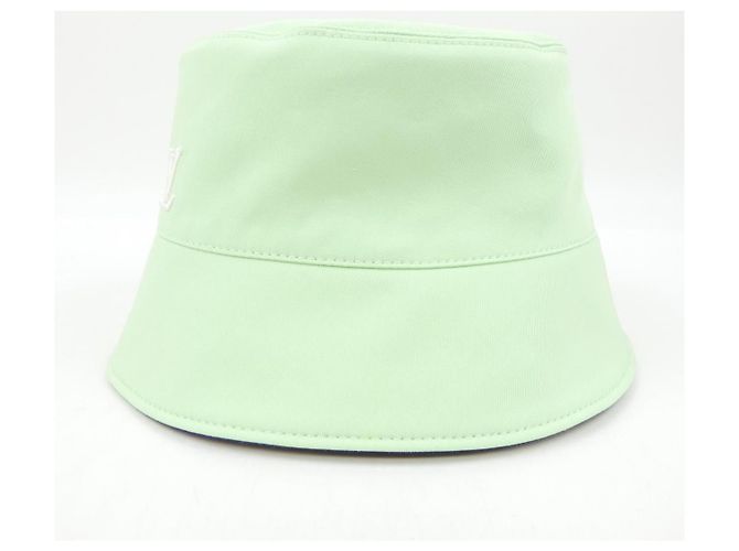 Cappello Louis Vuitton M7438L Verde Blu navy - vista 2
