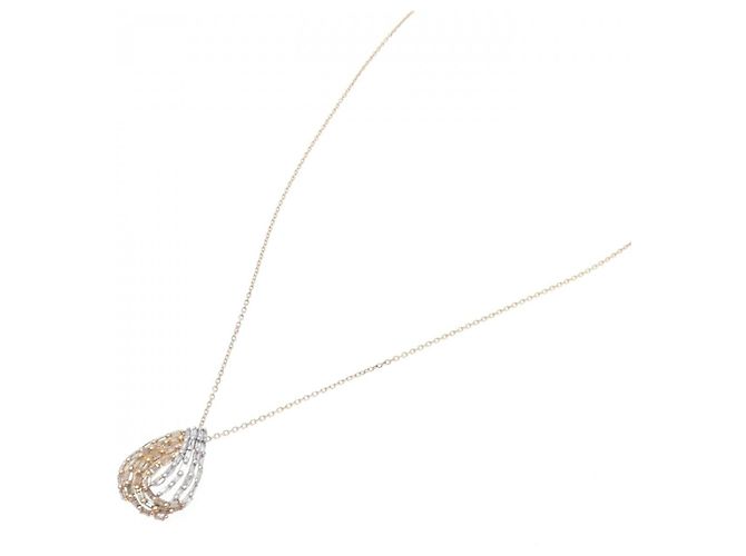 Autre Marque Zweifarbige Au750 Diamantkette - Ansicht 2