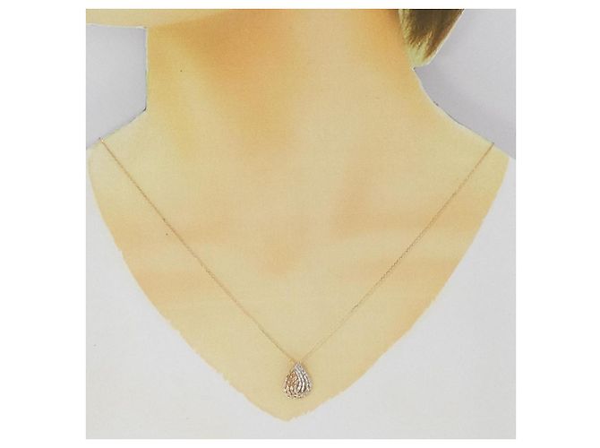 Autre Marque Zweifarbige Au750 Diamantkette - Ansicht 6