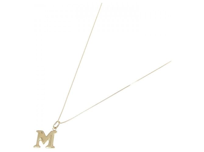 Autre Marque Au750 Initial M Halskette Golden - Ansicht 2