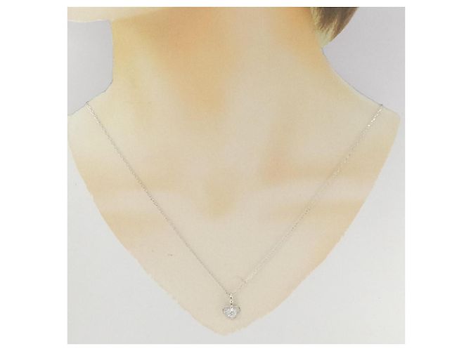 Autre Marque Collana in oro bianco Au750 e diamanti Argento - vista 6