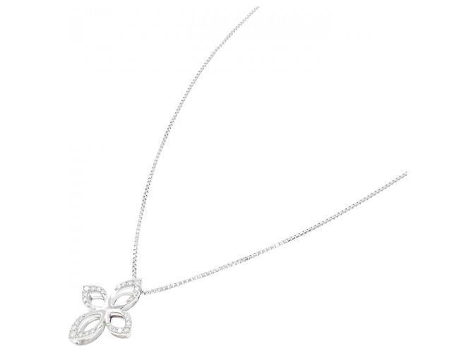 Autre Marque Collana in oro bianco Au750 e diamanti Argento - vista 2