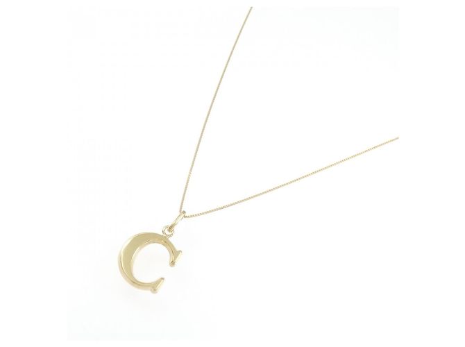 Autre Marque Collana Initial C in Au750 D'oro - vista 2