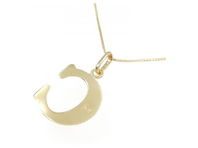 Autre Marque Collana Initial C in Au750 D'oro - vista 4