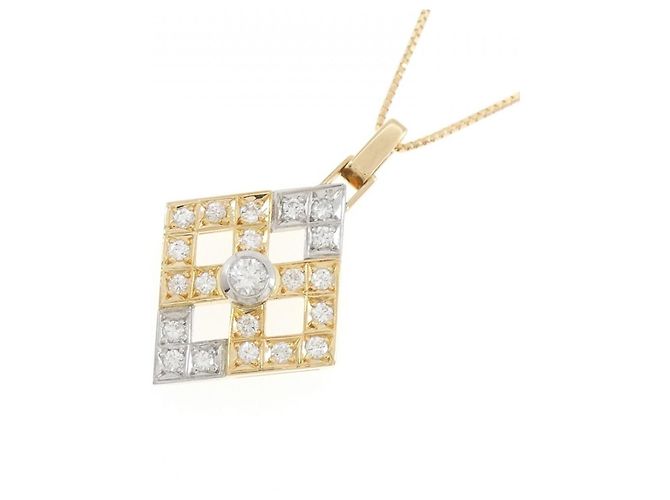 Autre Marque Collana con diamanti Au750 D'oro - vista 3