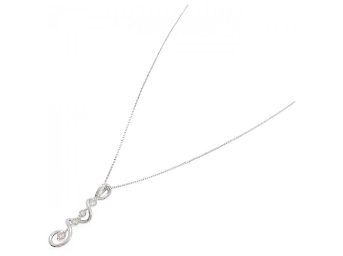 Autre Marque Collana in platino e diamanti Argento - vista 2