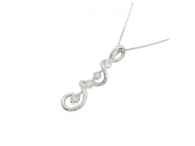 Autre Marque Collana in platino e diamanti Argento - vista 3