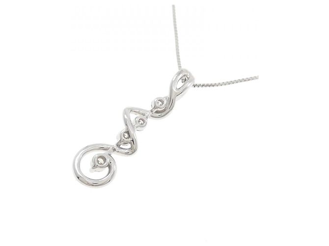 Autre Marque Collana in platino e diamanti Argento - vista 4
