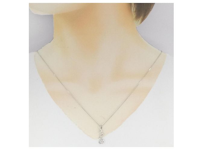 Autre Marque Collana in platino e diamanti Argento - vista 6