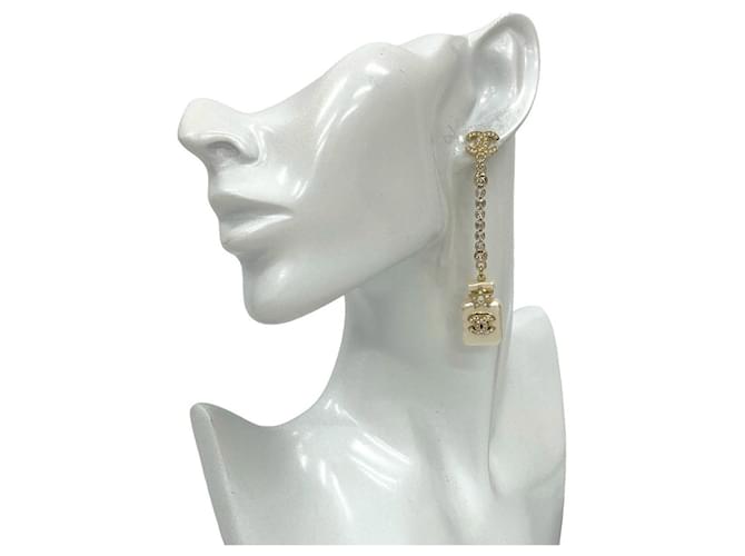 Orecchini pendenti Chanel Perfume Bottle D'oro - vista 2