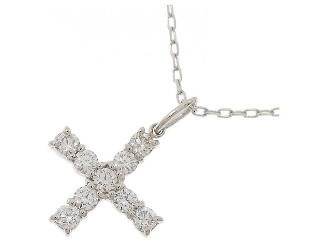 Autre Marque Collana in platino e diamanti Argento - vista 3