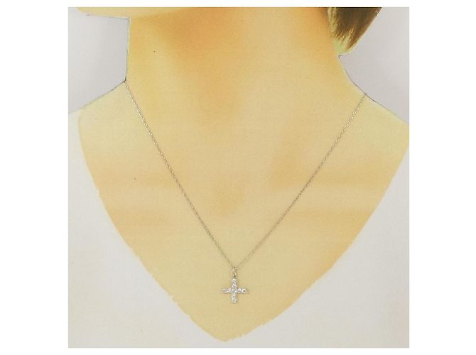 Autre Marque Collana in platino e diamanti Argento - vista 6