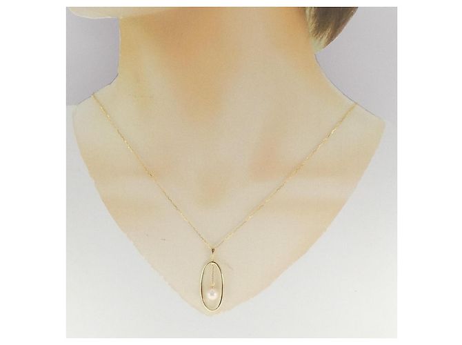 Autre Marque Collar de perlas Akoya Au750 Dorado - vista 5