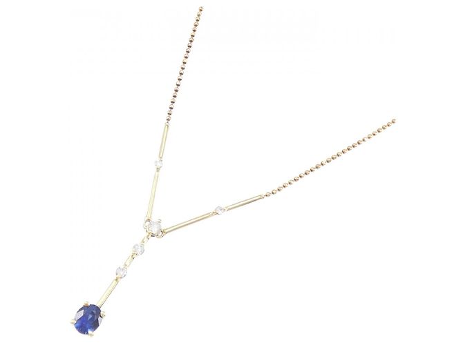 Autre Marque Collana in zaffiri e diamanti Au750 D'oro - vista 2