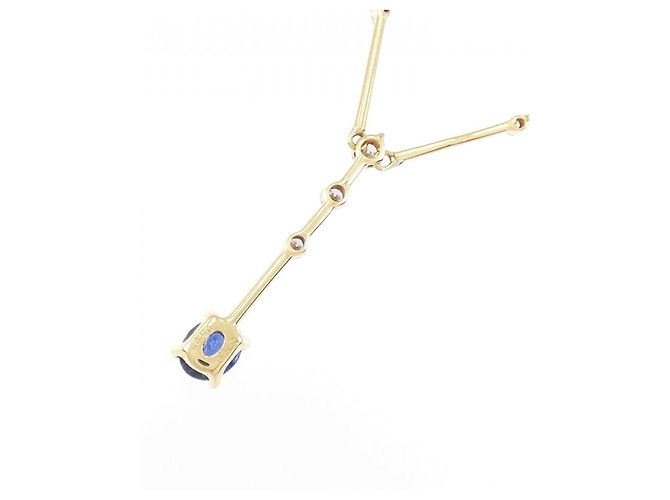 Autre Marque Collana in zaffiri e diamanti Au750 D'oro - vista 4
