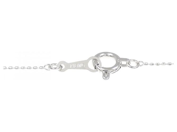 Autre Marque Collana in oro bianco Au750 con peridoto, rubino e diamante Argento - vista 5