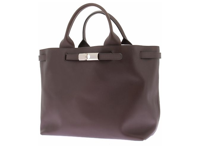 Borsa a mano Longchamp in pelle marrone - vista 2