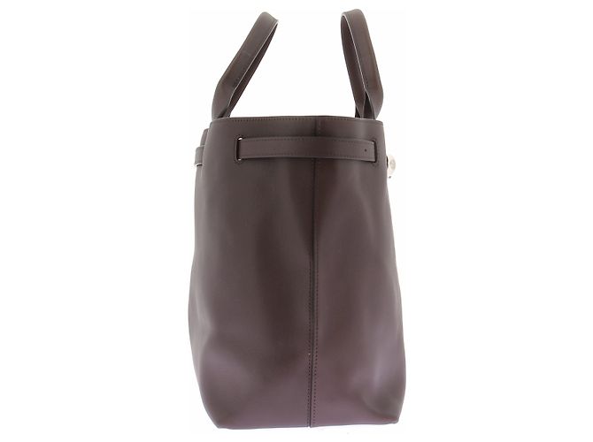 Borsa a mano Longchamp in pelle marrone - vista 4