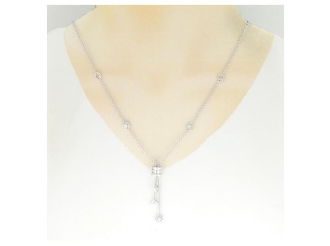Bulgari Collier Bvlgari B.zero1 750 Or blanc et Diamant Argenté - vue 5