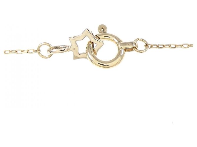 Autre Marque Collana con iniziale R in zircone cubico K10YG D'oro - vista 5