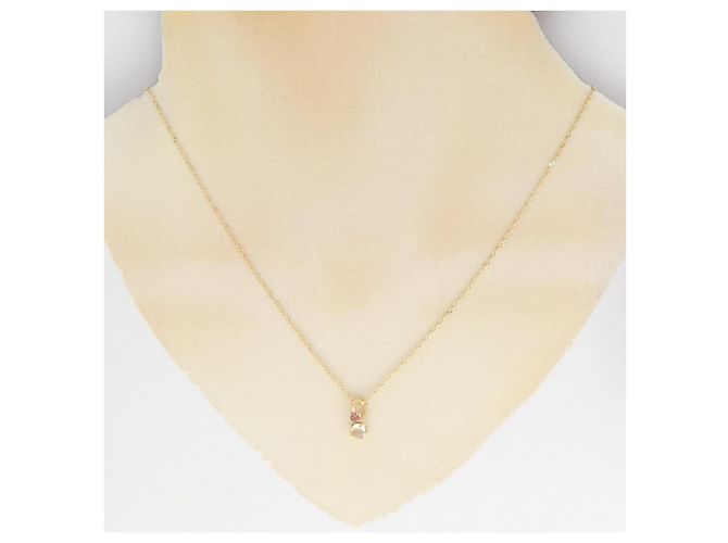 Autre Marque Collana in oro 750, pietra di luna e tormalina D'oro - vista 6