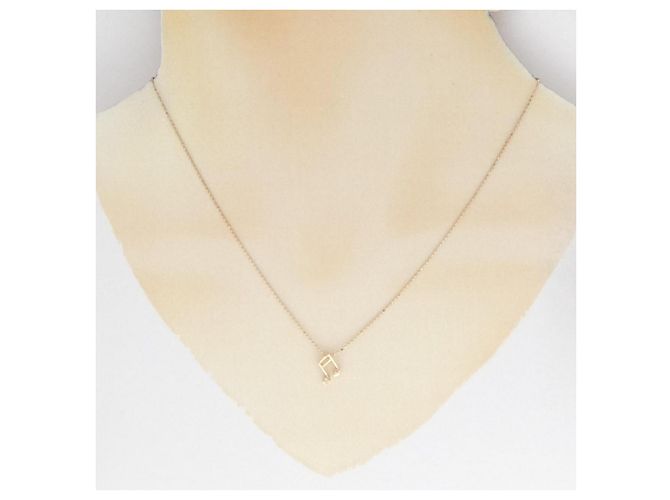 Autre Marque Collana Note Diamond in Au750 Rosa - vista 6