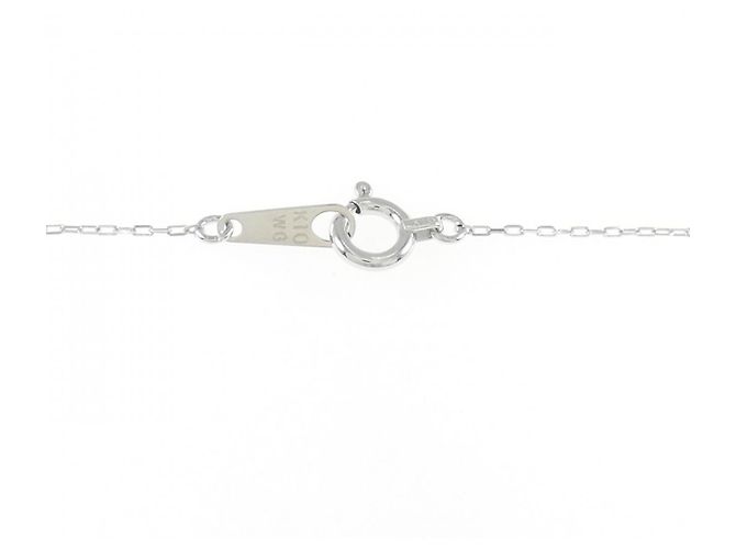 Autre Marque Collana a Cuore in Oro Bianco K10 Argento - vista 4