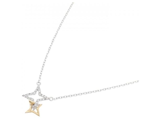 Autre Marque Collana in oro bianco Au750 e oro giallo Au750 con diamanti D'oro - vista 2
