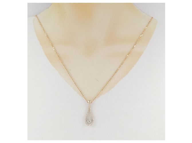 Autre Marque Collana Fiore in Diamanti Au750 Rosa - vista 6
