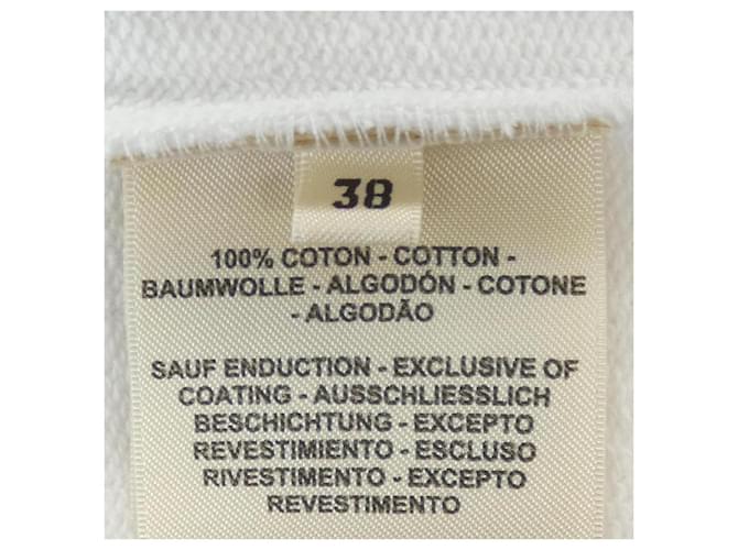 Hermès Hermes 3E4626DA Baumwoll-Sweatshirt 38 Weiß - Ansicht 3