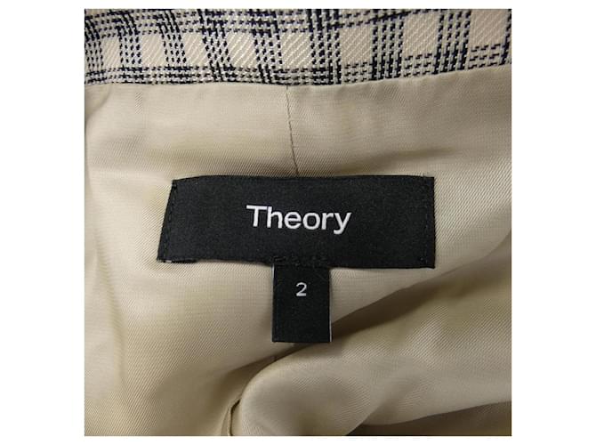 Chaqueta Theory Check Negro - vista 4