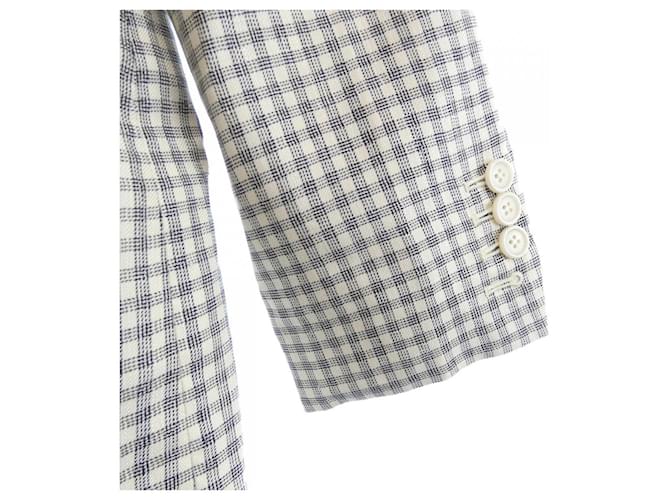 Chaqueta Theory Check Negro - vista 6