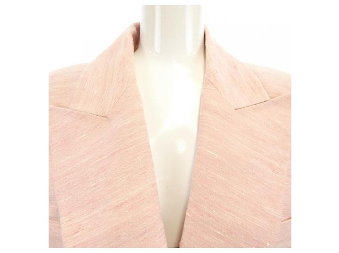 Chaqueta de seda Chanel Rosa - vista 6