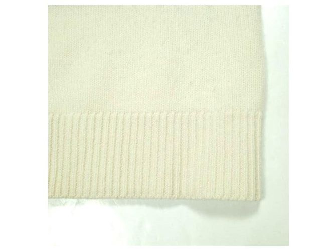 Suéter de lana con parche de cara a rayas Acne Studios Beige Verde - vista 6