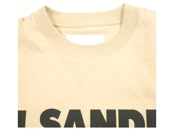 Jil Sander T-SHIRT SS Cotton T-shirt Beige - vista 4
