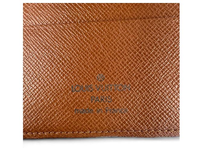Cartera Louis Vuitton Porte Papier Zip Monogram Castaño - vista 12
