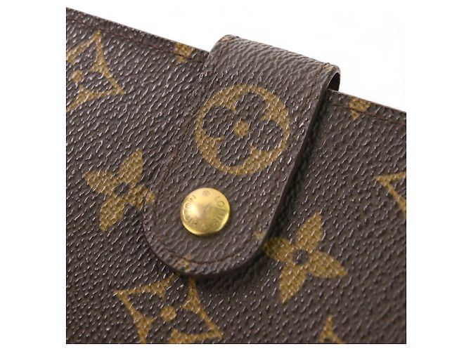 Cartera Louis Vuitton Porte Papier Zip Monogram Castaño - vista 5